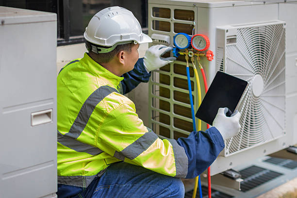 Professional Emergency Hvac technician working in Montgomery, IL
